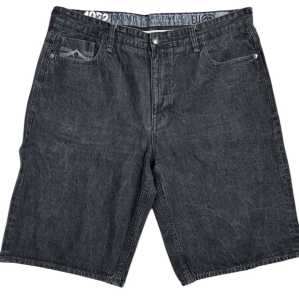 Vintage Black Echo Unlimited Jean Shorts size 42